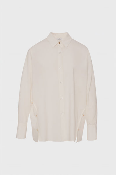 Shirt over fit with buttons at the bottom