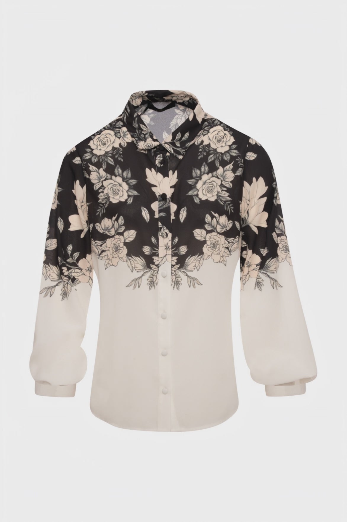 Shirt regular fit with flowery pattern