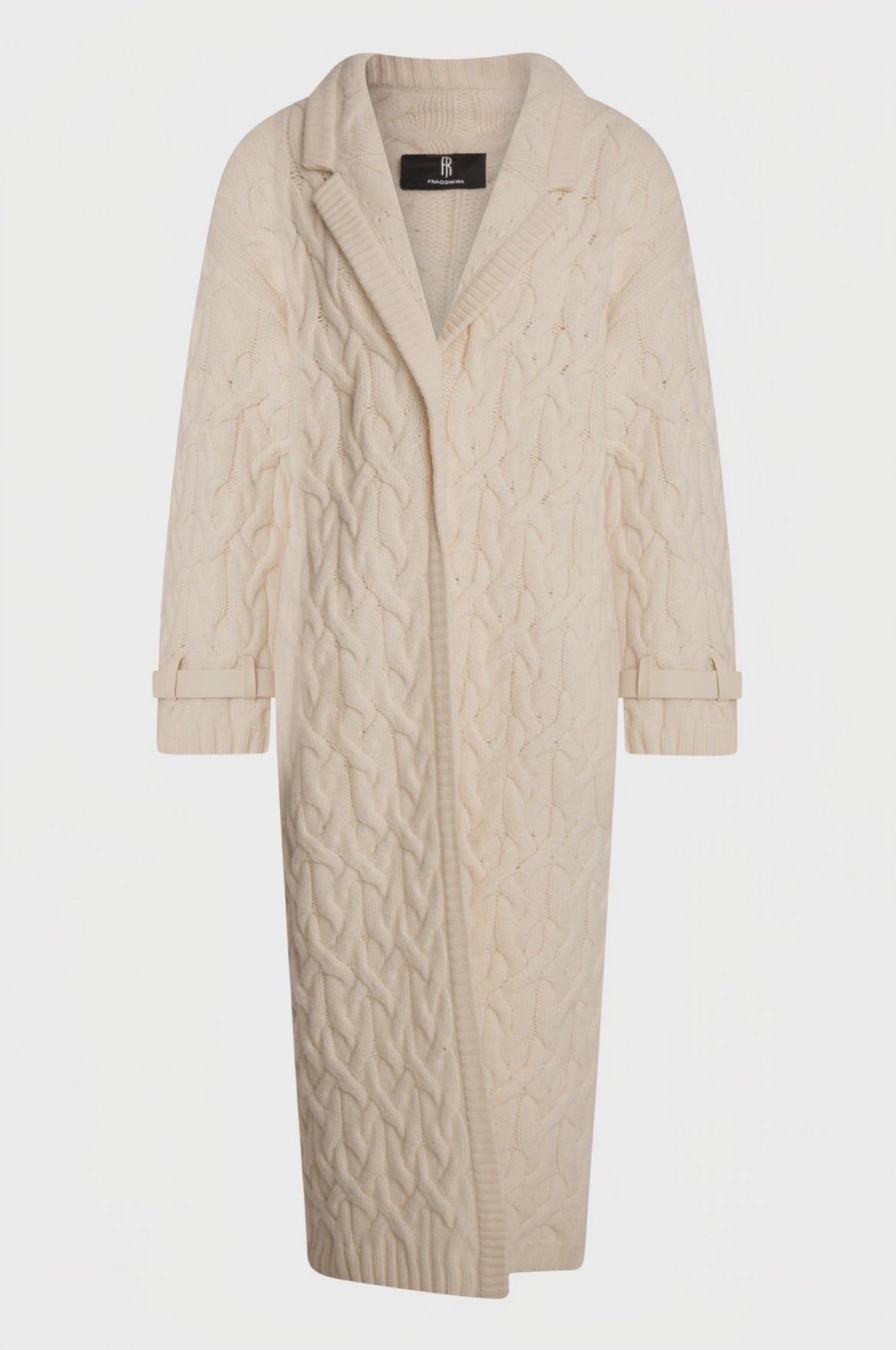 Knitted coat regular fit made in merinos wool