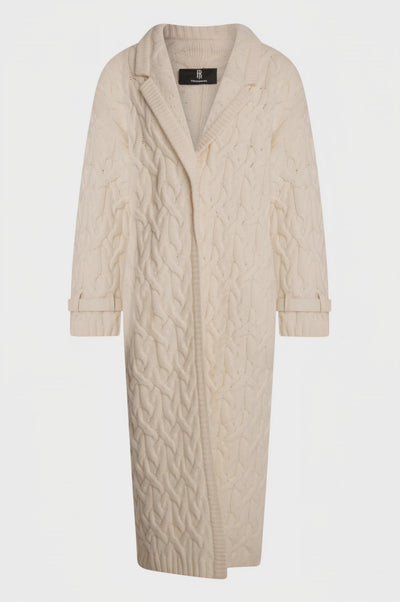 Knitted coat regular fit made in merinos wool