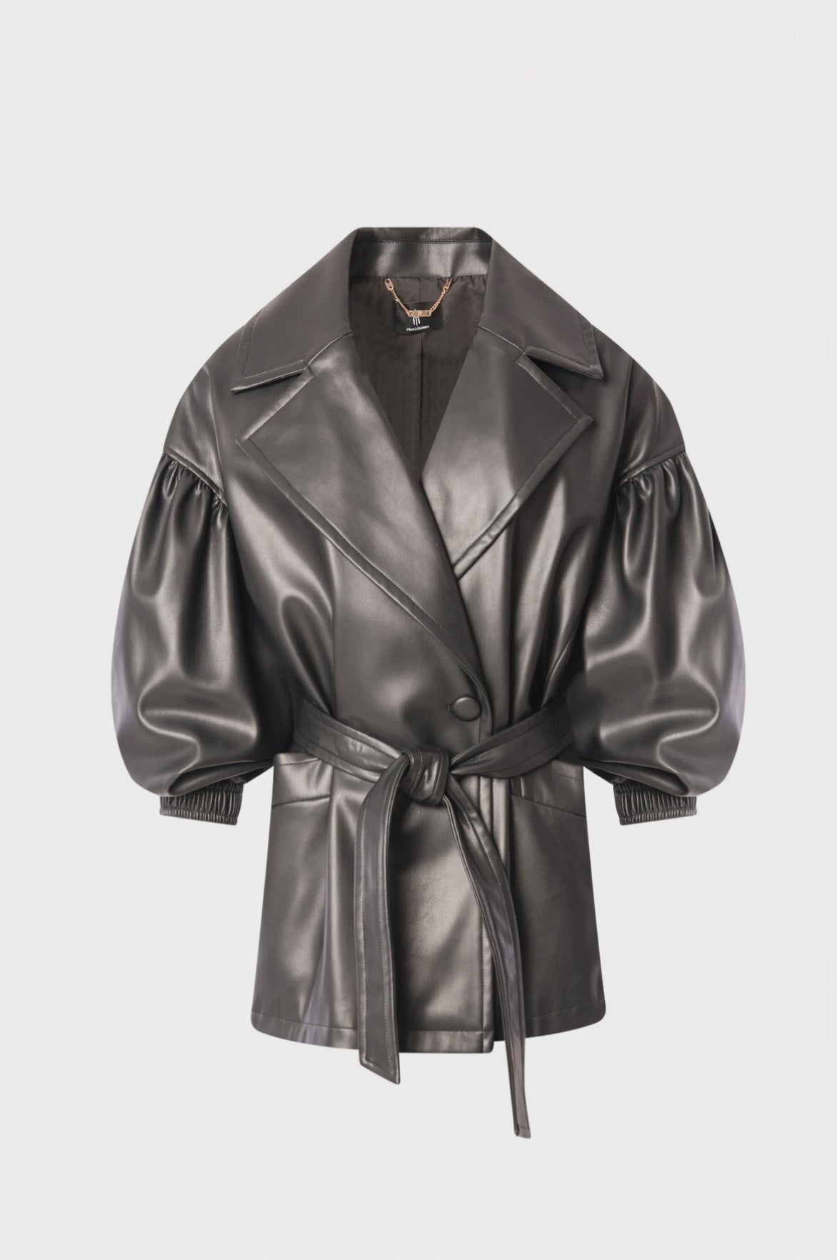 Jacket regular fit made in fake leather