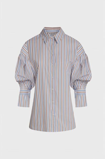 Shirt regular fit with multicolor stripes
