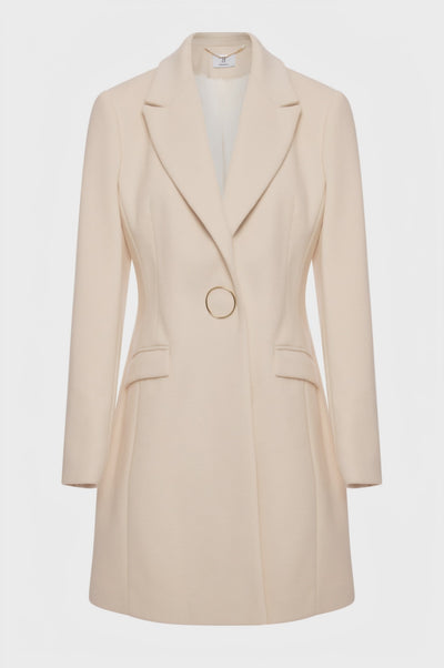 Coat regular fit single breasted