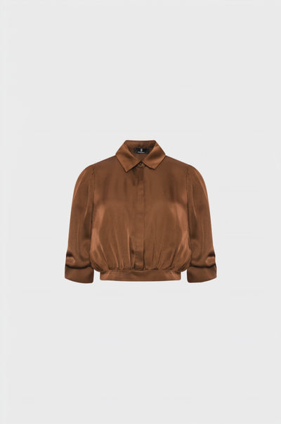 Shirt cropped made in viscose