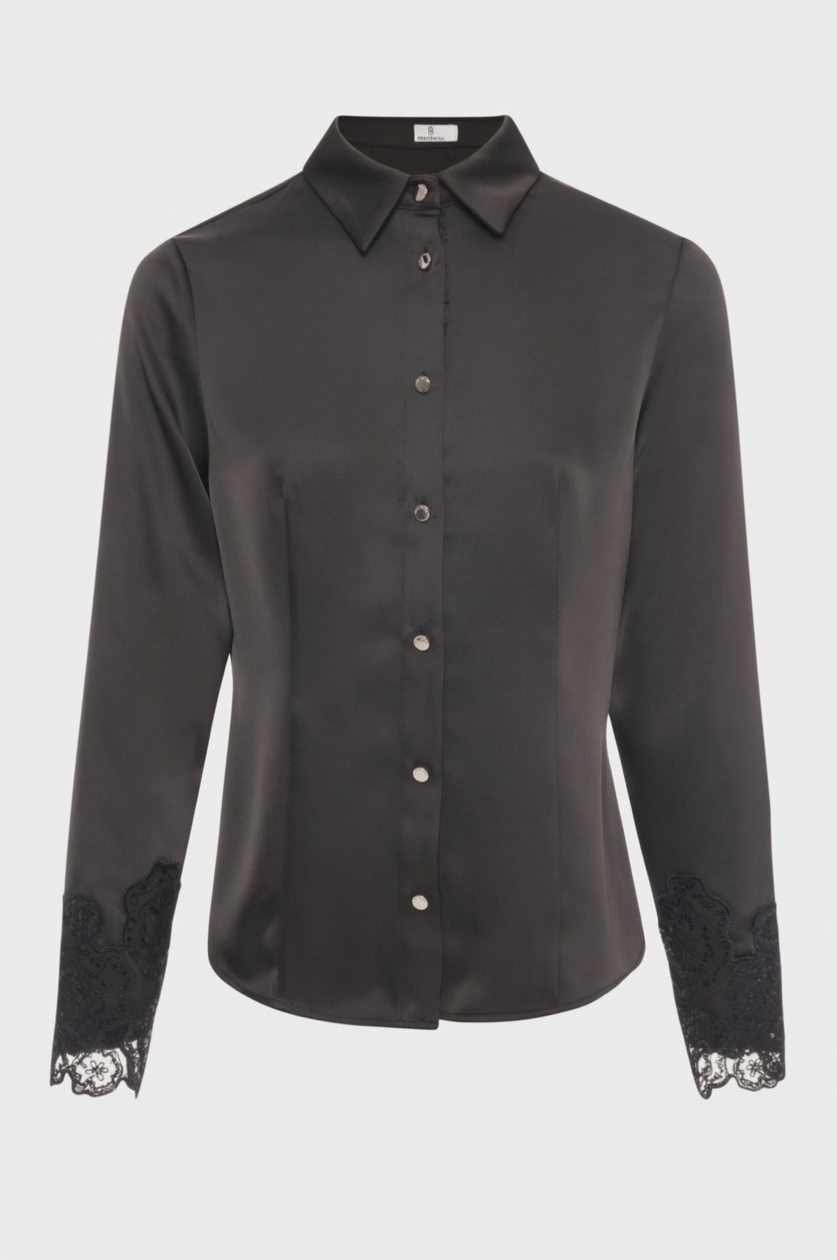 Shirt slim fit made in satin