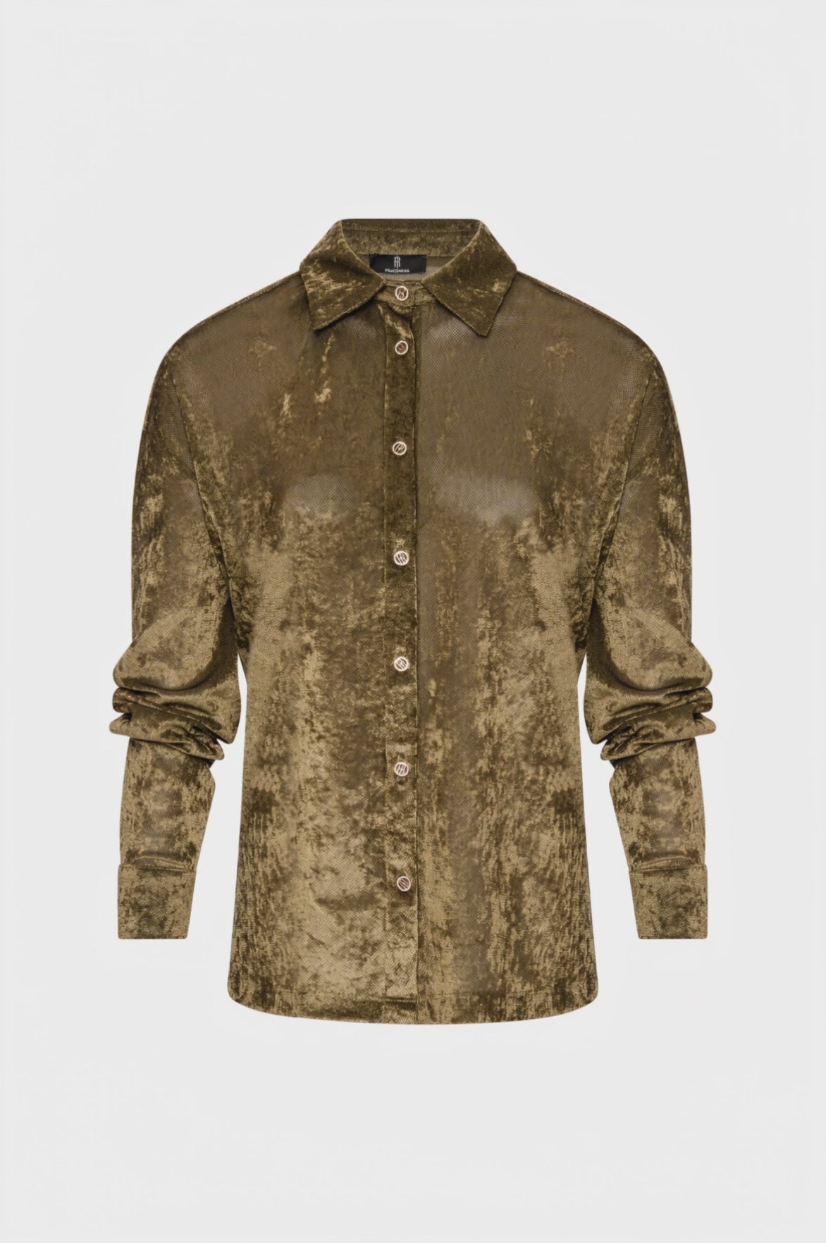 Shirt regular fit made in velvet
