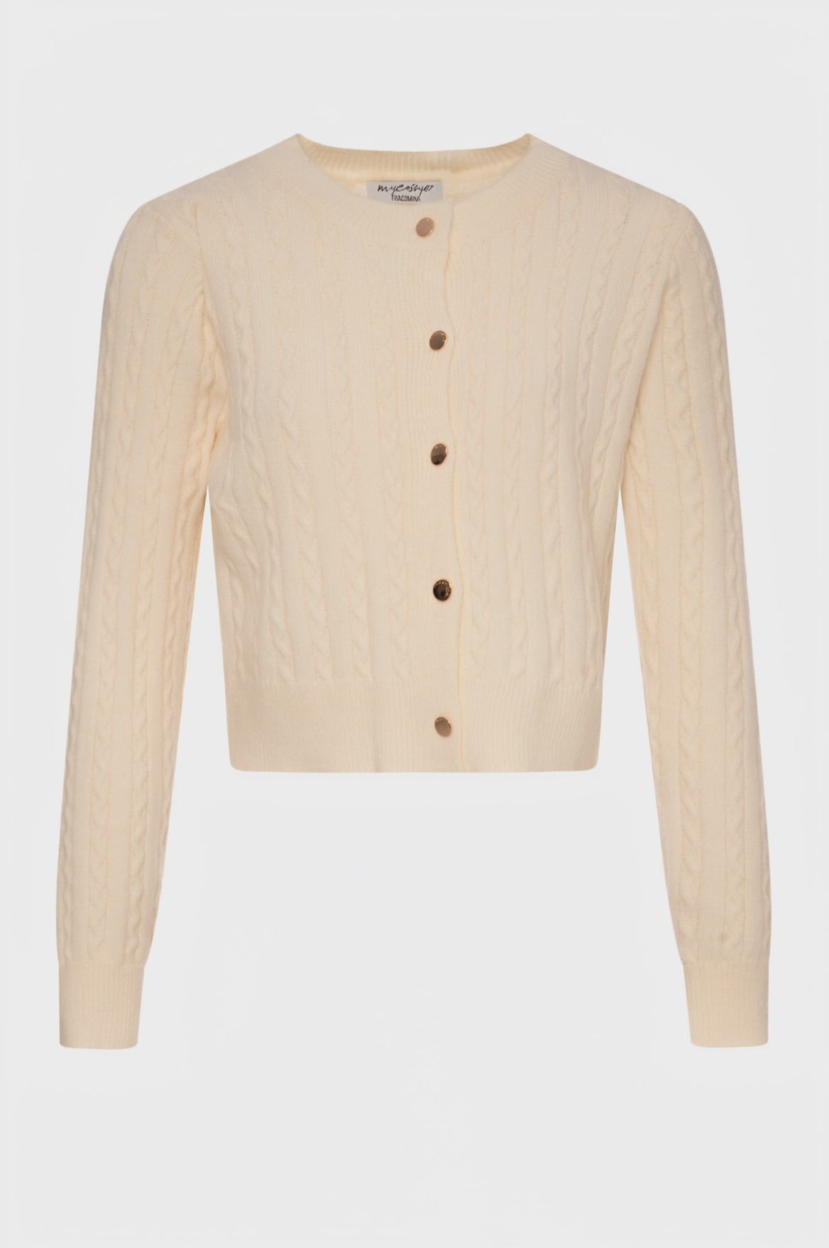 Knitted cardigan regular fit with cable stitch