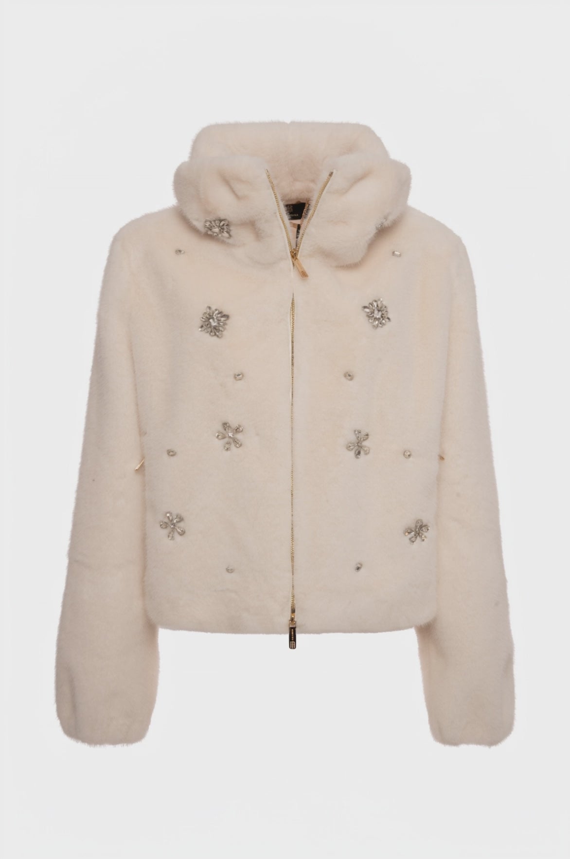 Jacket regular fit made in fake fur