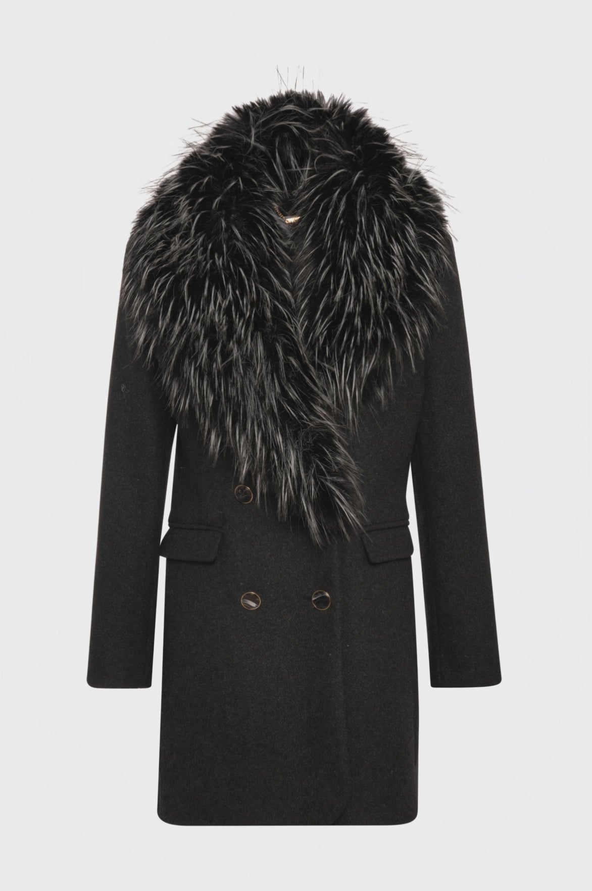 Coat regular fit with wool