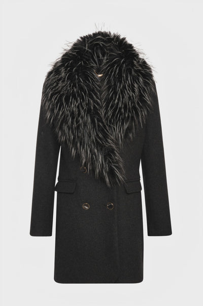 Coat regular fit with wool