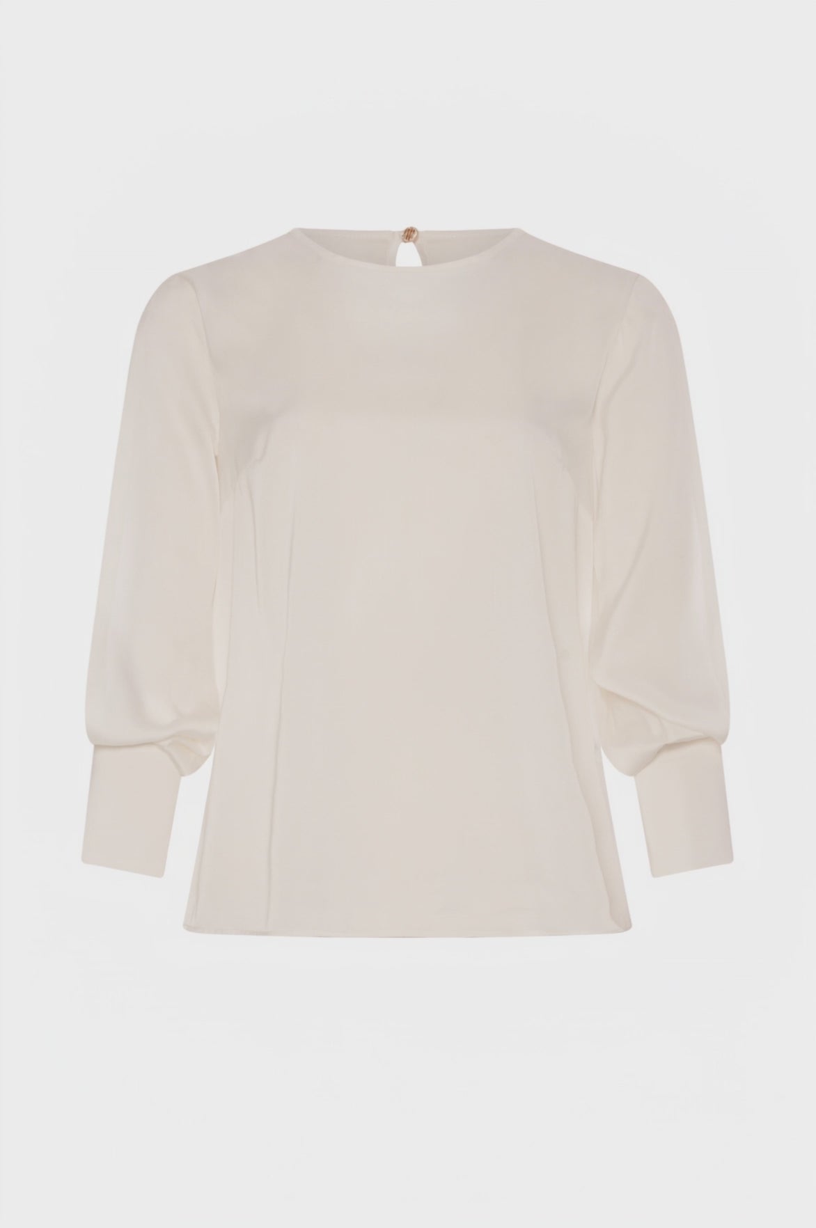 Blouse flare with round neck