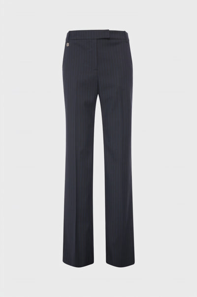 Pant regular fit made in pinstriped fabric