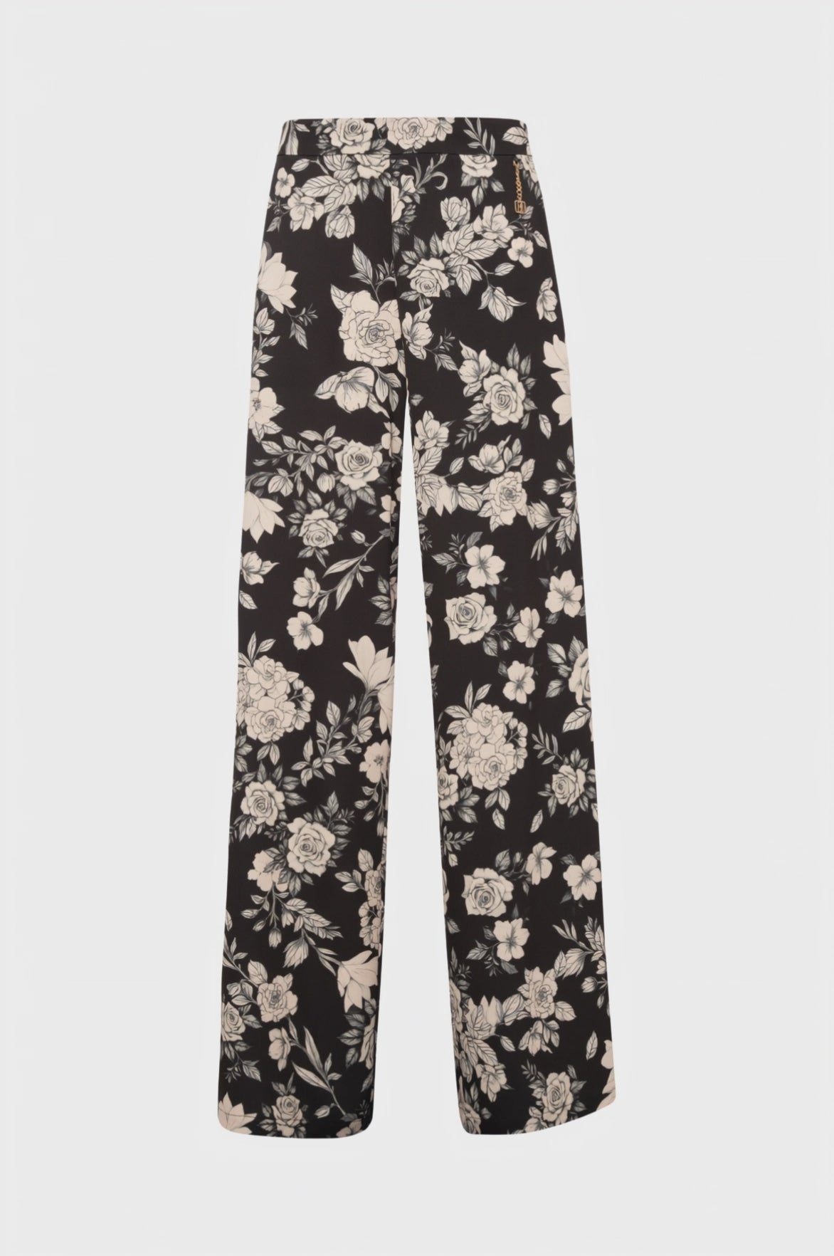 Palazzo pant wide fit with flowery pattern