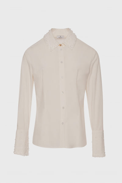 Shirt slim fit with shiny applications