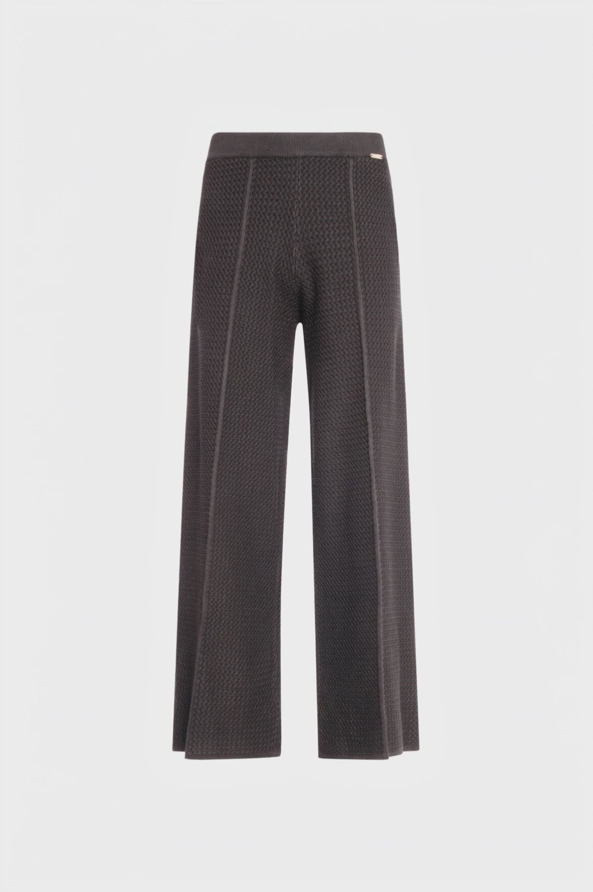 Knitted palazzo pant wide fit