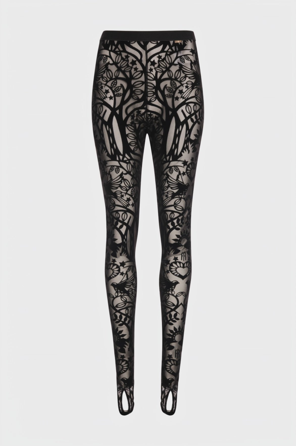 Leggings slim fit made in lace
