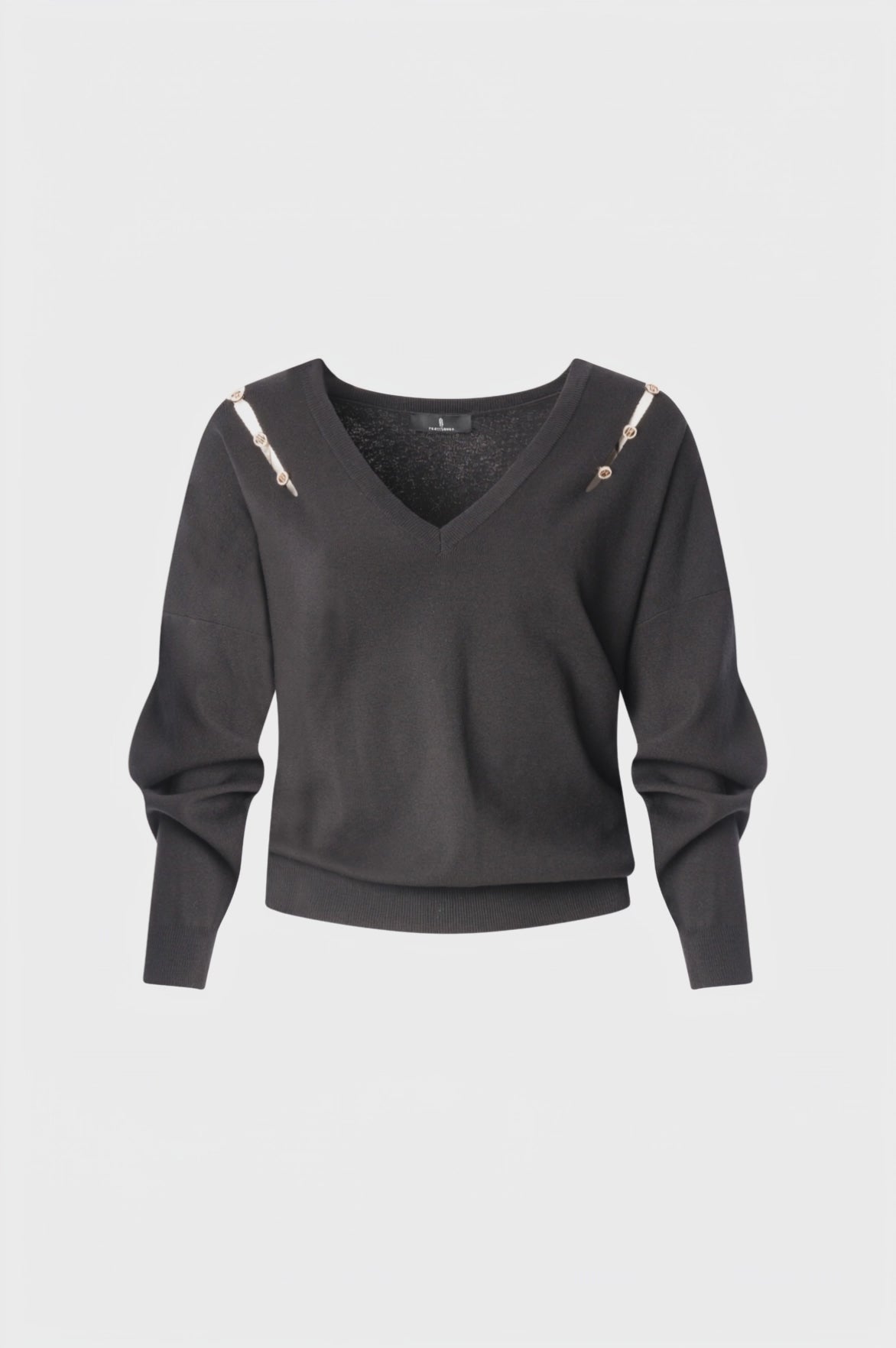 Knitwear regular fit with V-neck drop