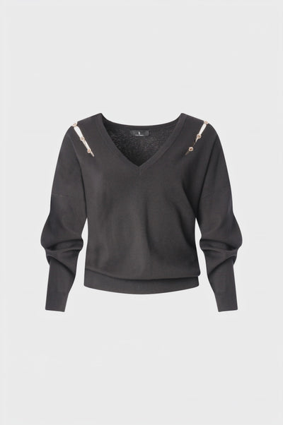 Knitwear regular fit with V-neck drop