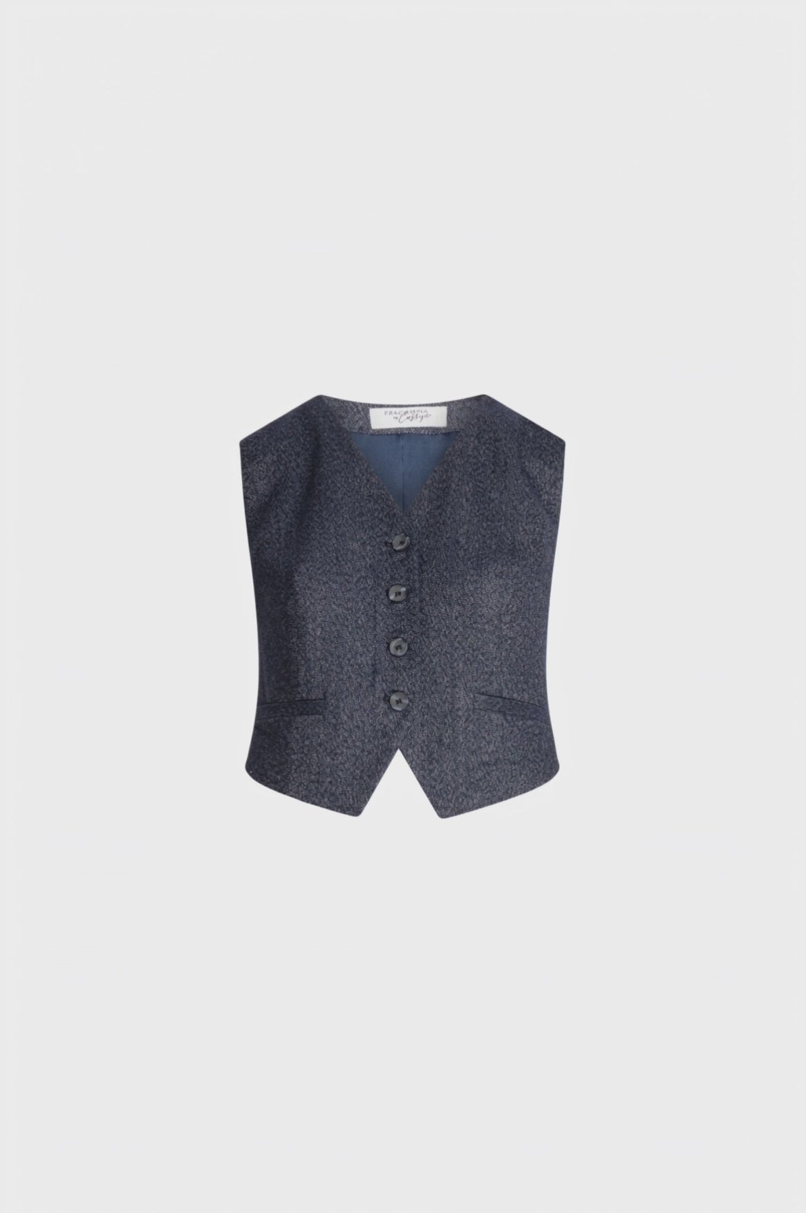 Gilet slim fit single breasted