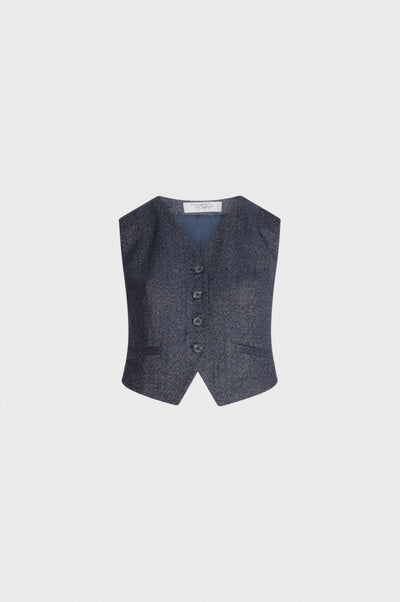 Gilet slim fit single breasted