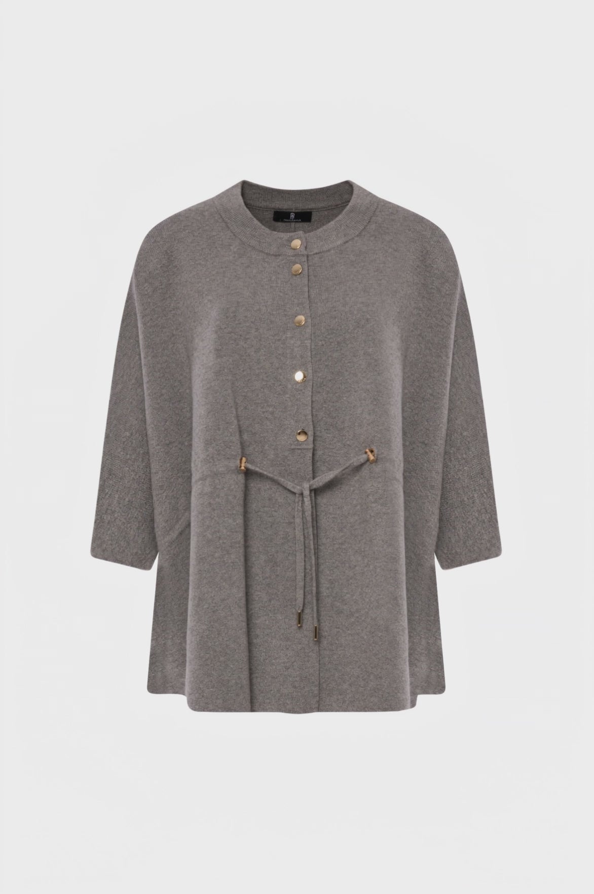 Knitted cardigan over fit with cloak style