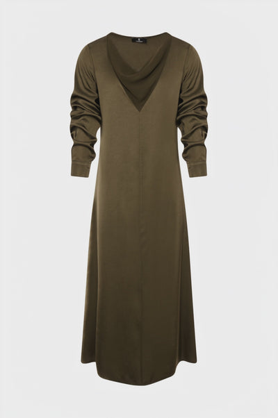 Long dress regular fit made in viscose