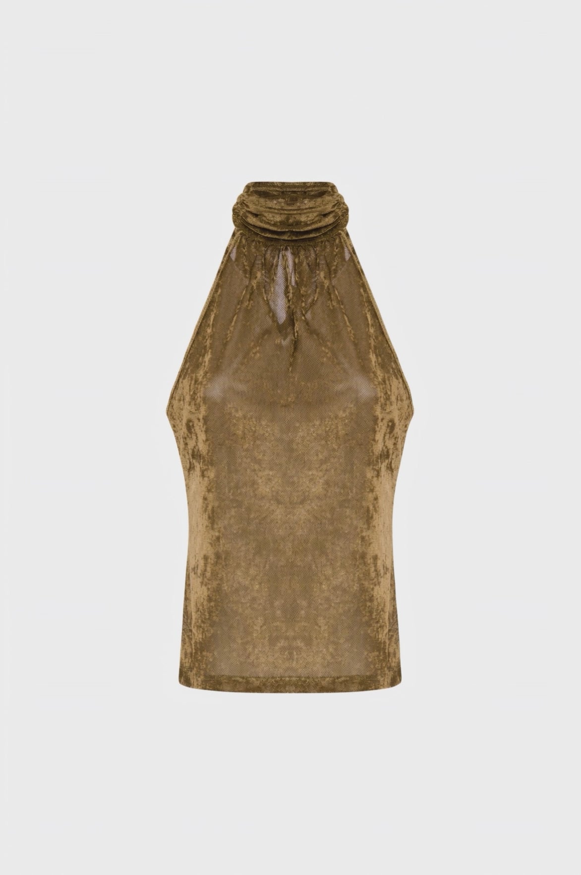 Tank top made in velvet