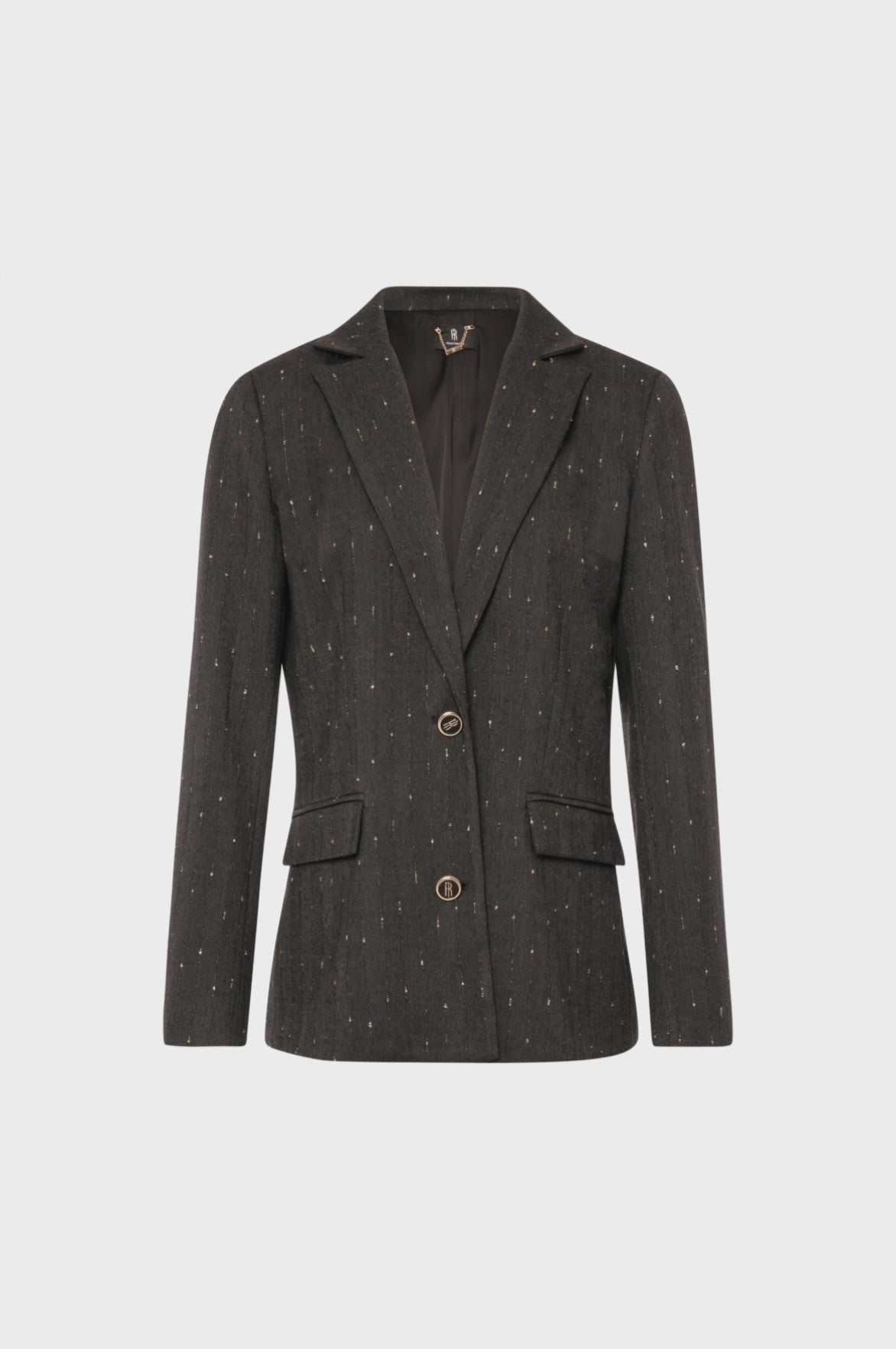 Blazer jacket regular fit single breasted made in pinstriped fabric