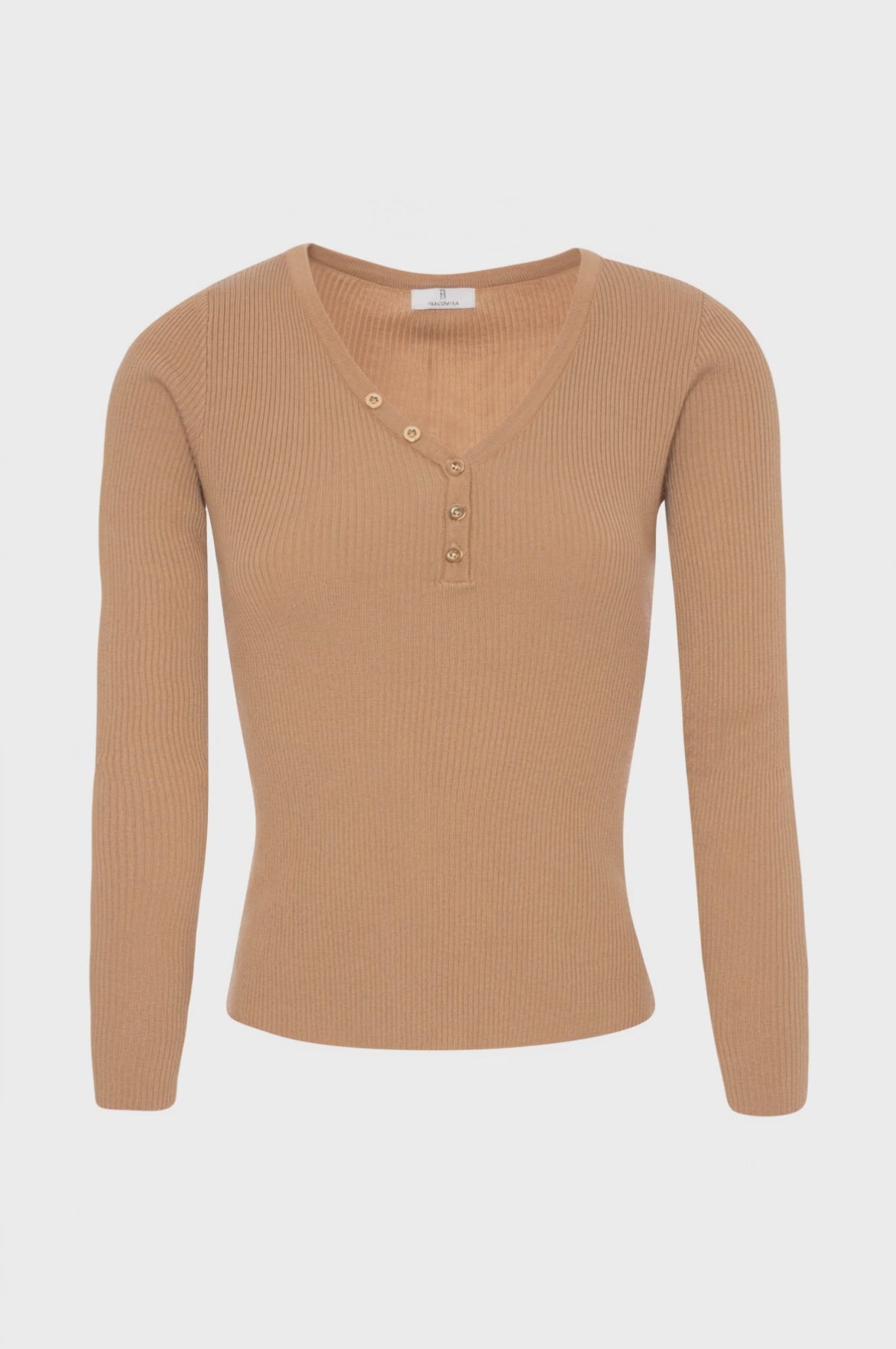 Top slim fit with V-neck drop