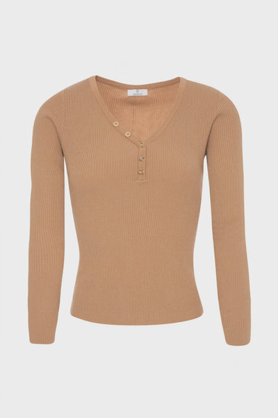 Top slim fit with V-neck drop