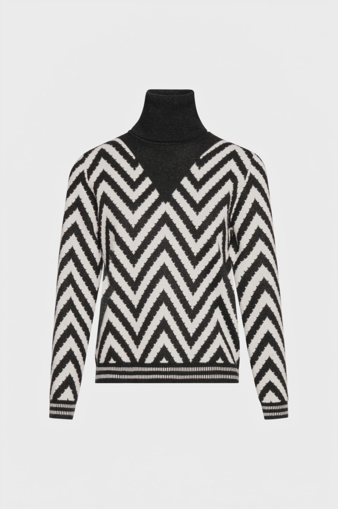 Knitwear regular fit with herringbone jacquard effect