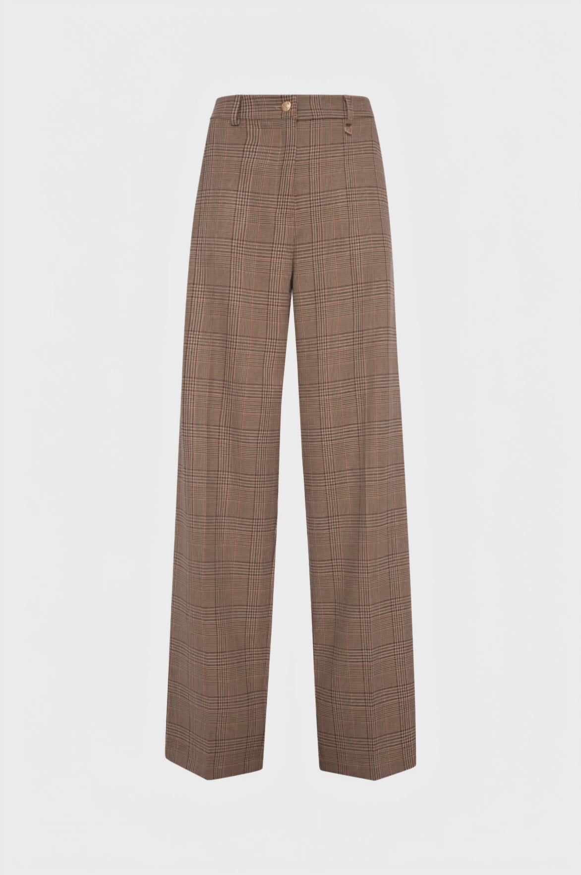 Pant straight line made in Prince of Wales fabric