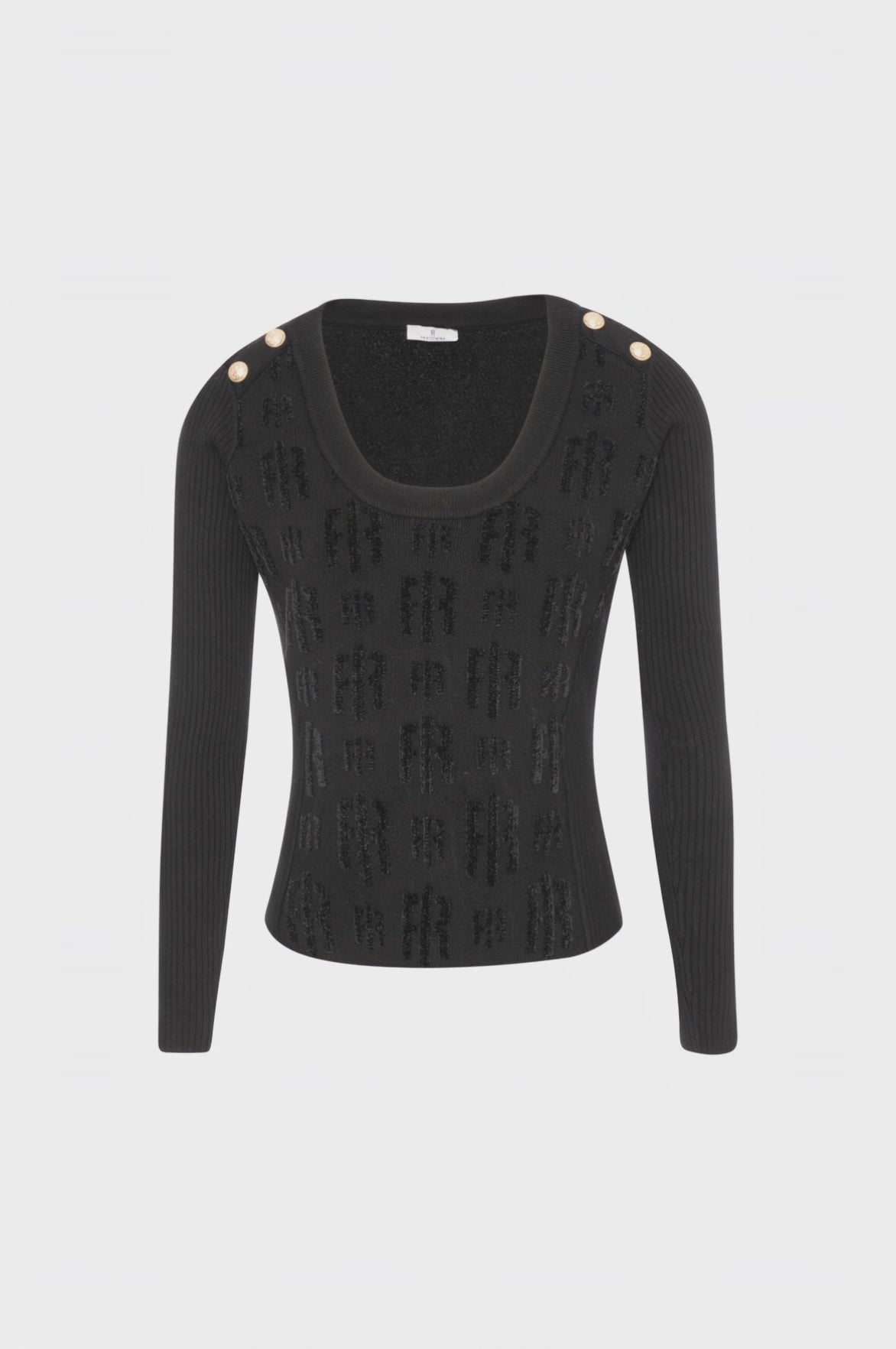 Knitwear slim fit with monogram