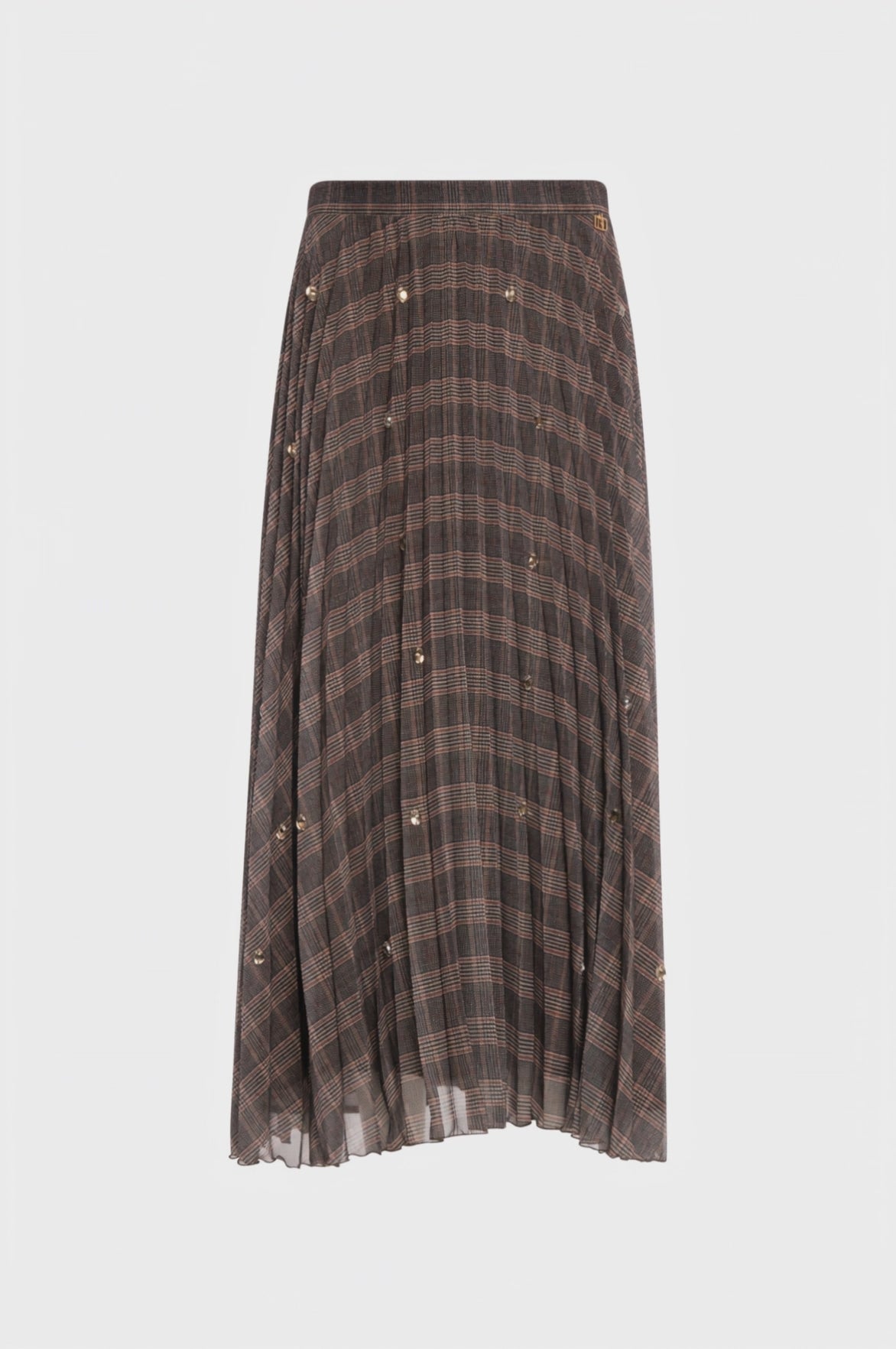Skirt flare middle length with diamond pattern