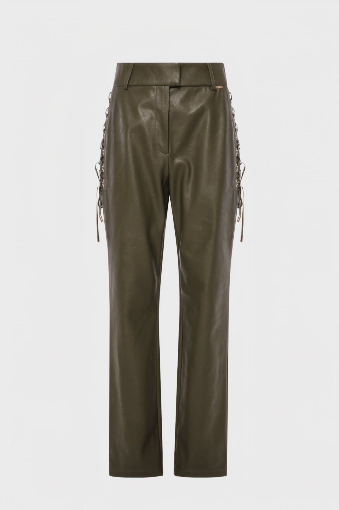 Pant regular fit made in fake leather