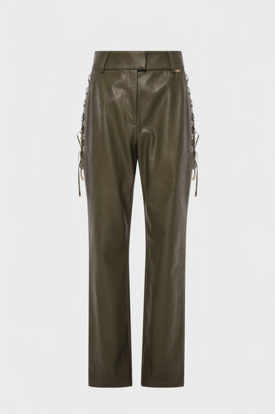 Pant regular fit made in fake leather
