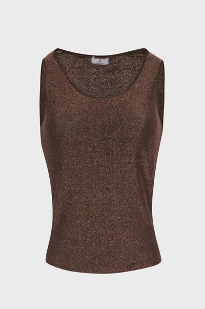 Tank top slim fit with lurex