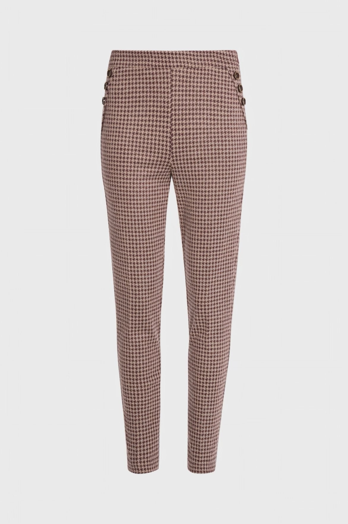 Pant slim fit made in pied de poule fabric
