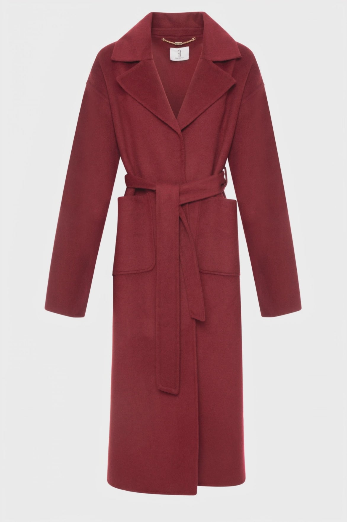 Long coat regular fit with wool