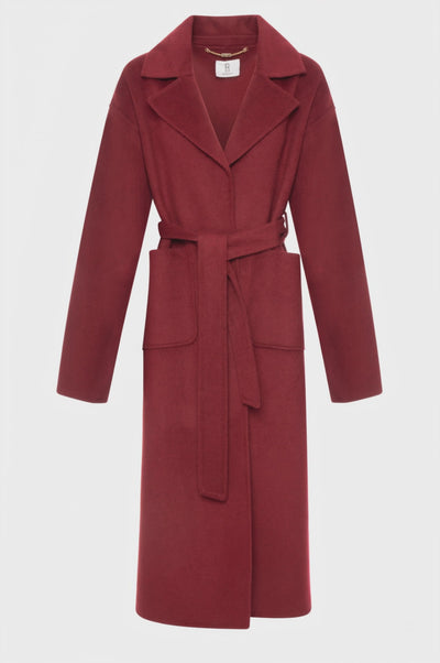 Long coat regular fit with wool