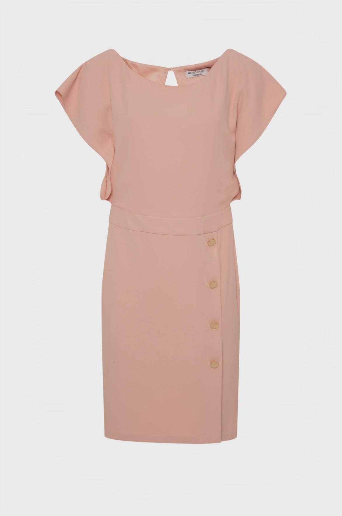 Sheath dress slim fit middle length