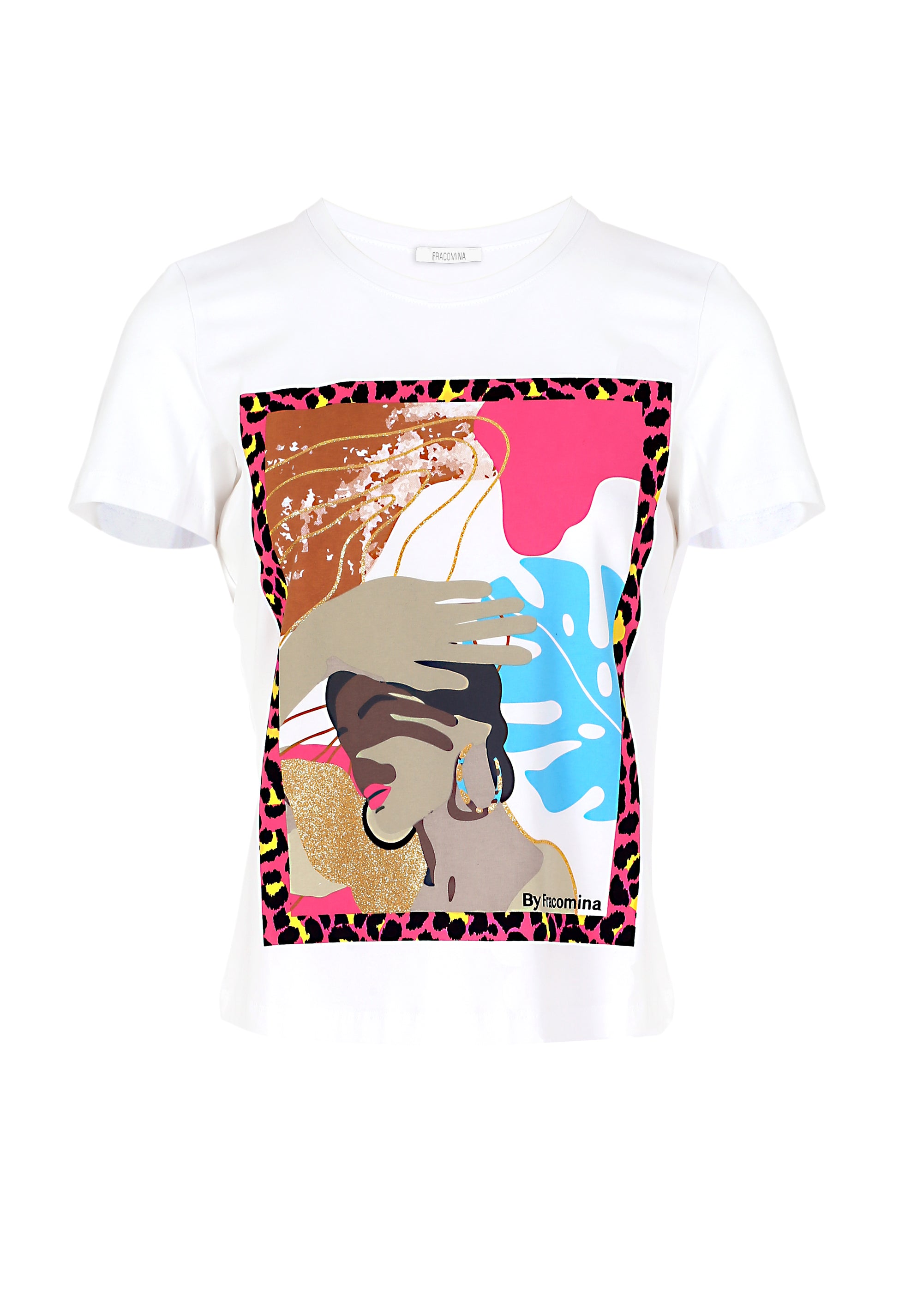 Square Print T-Shirt Fracomina 8059572286802