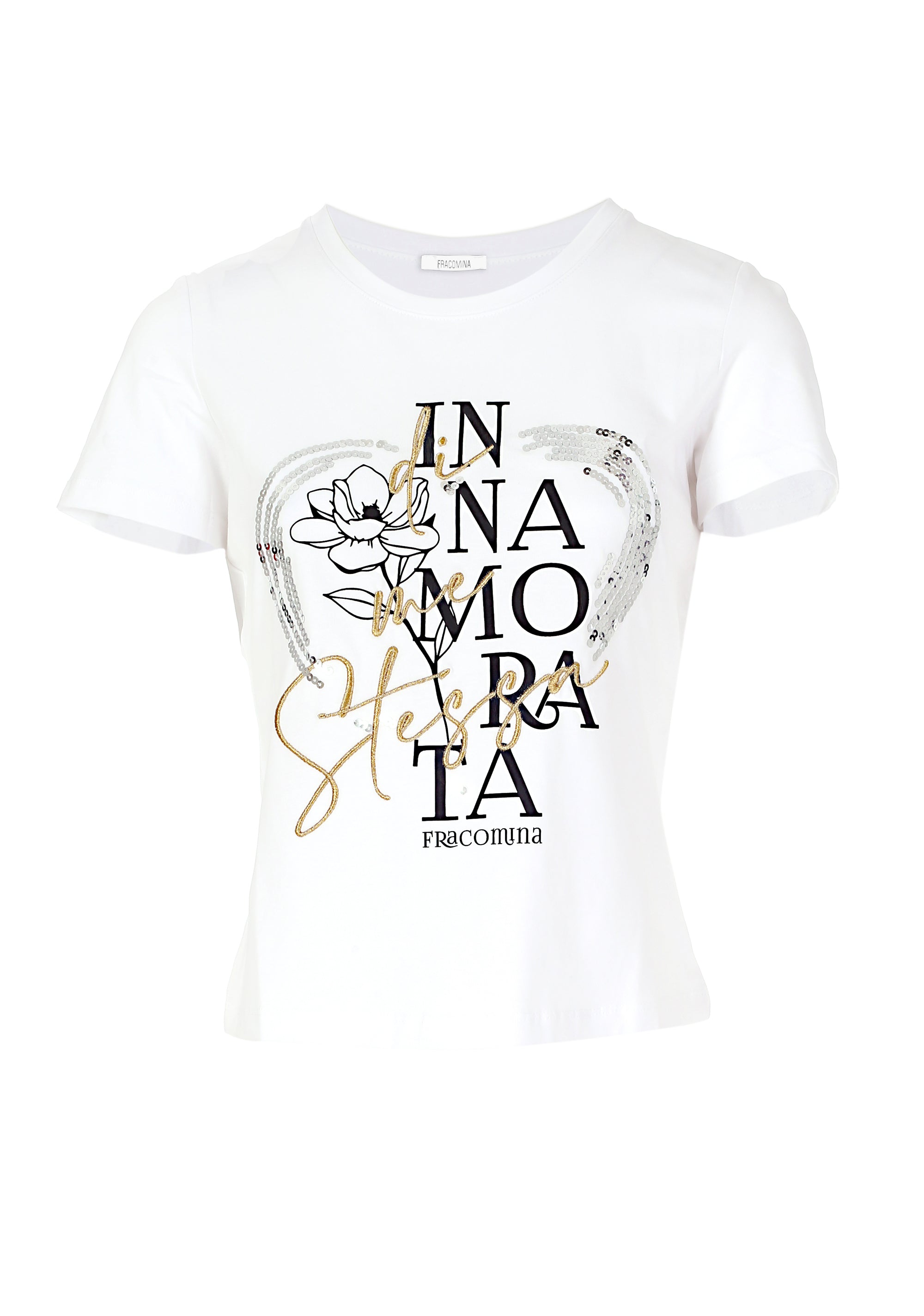 T-Shirt Innamorata Print Fracomina 8059572287281