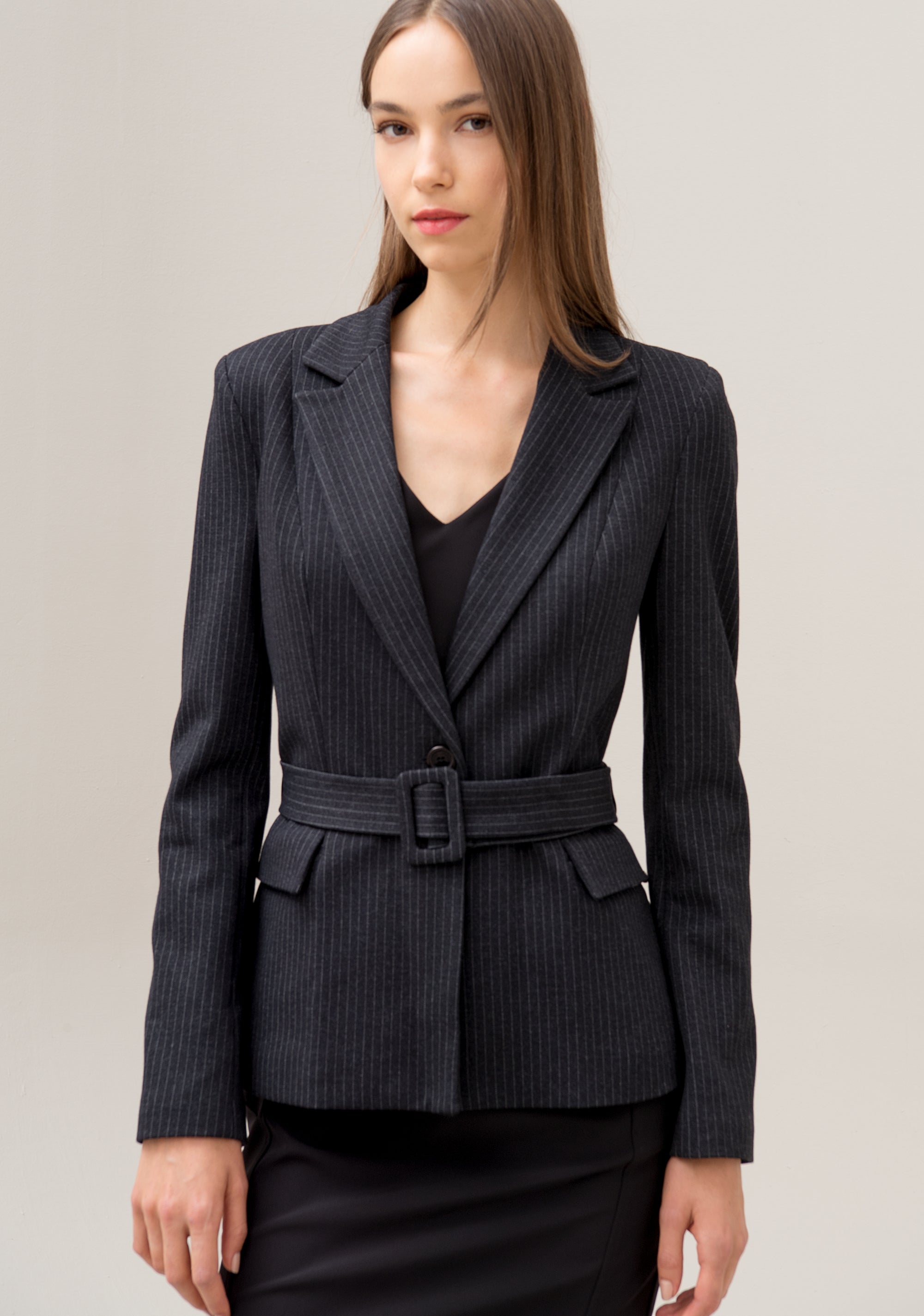 Blazer regular fit in pinstripe fabric Fracomina F120W07022W040D4-121-01