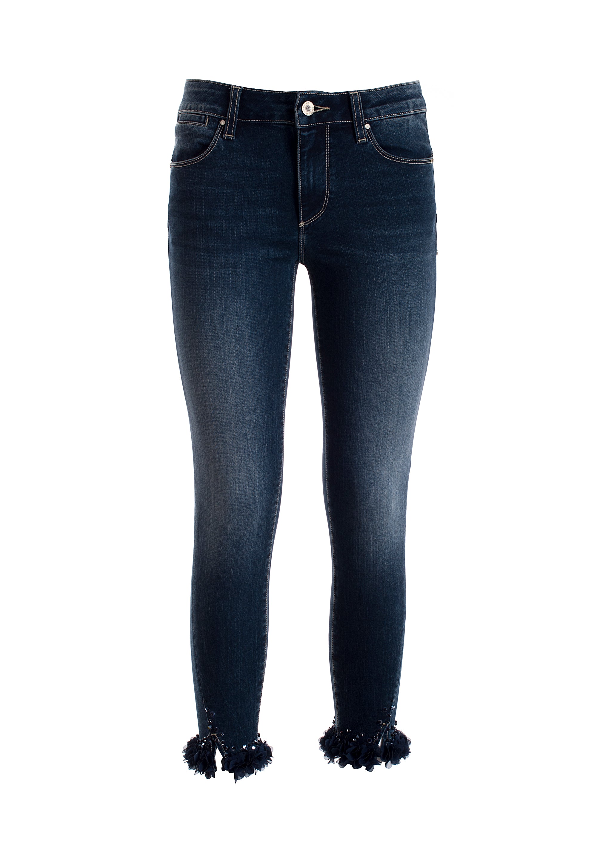 Jeans skinny fit with push-up effect. Made in stretch denim Fracomina F120W10009D00401-117