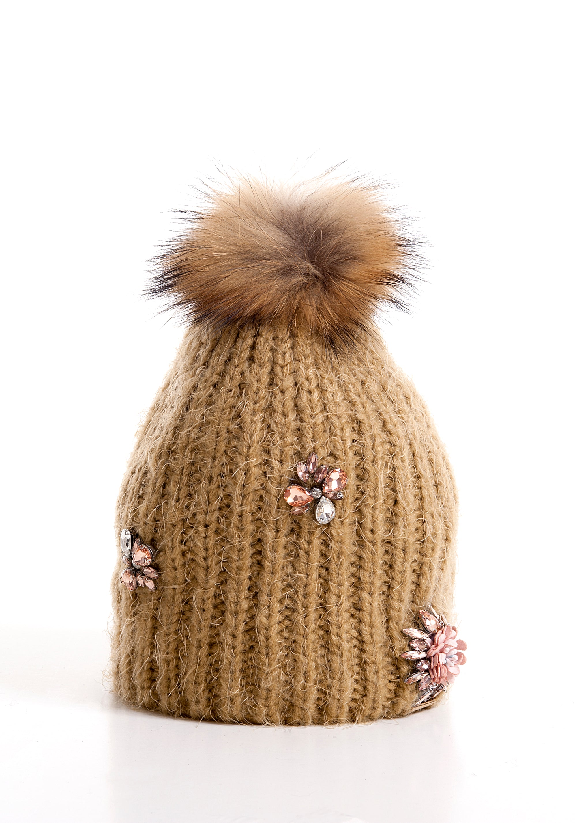 Bonnet hat regular fit with pom pom Fracomina F120W31004K02901-093