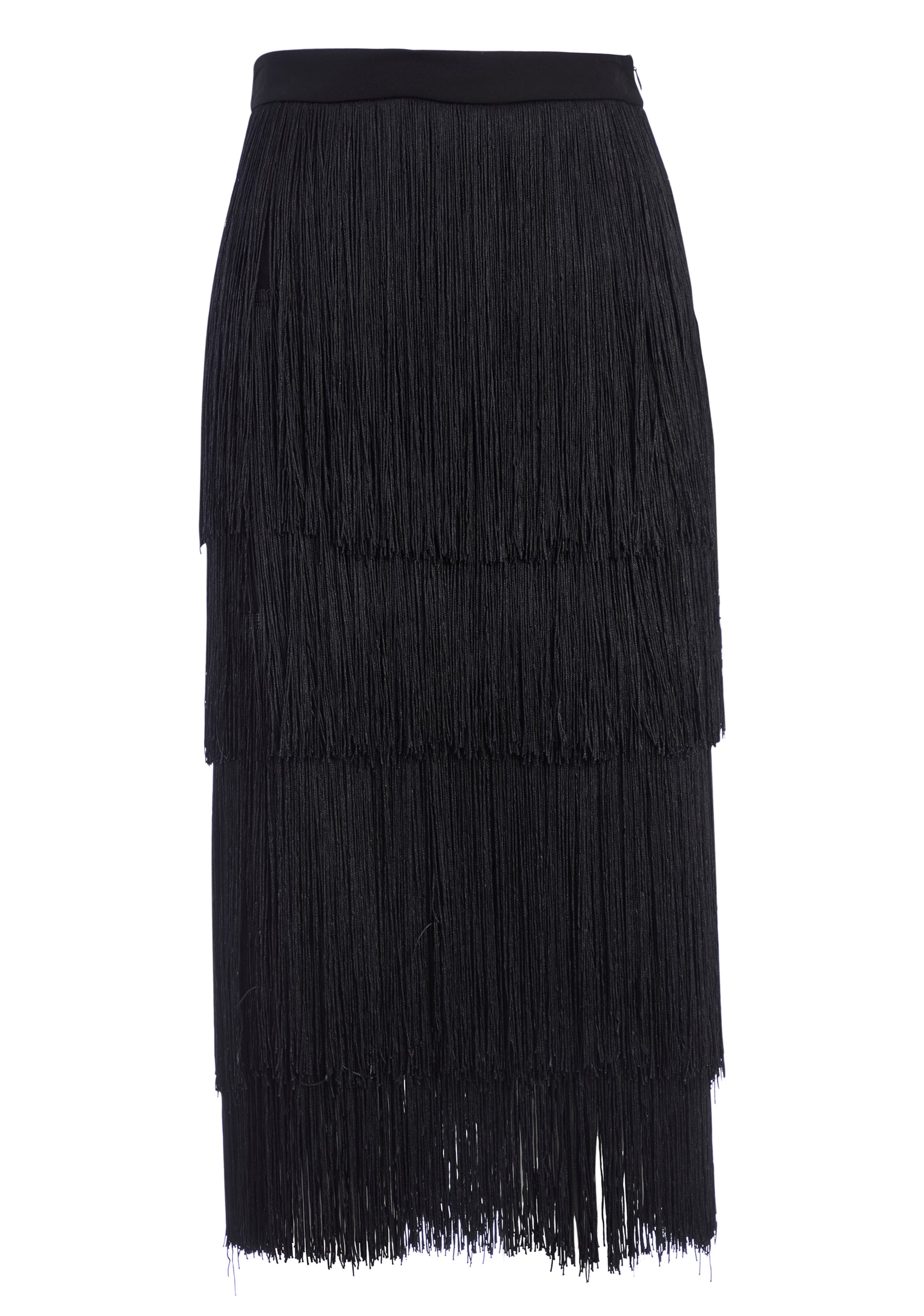 Midi skirt regular fit with fringes Fracomina F320WG2011W00201-053-04