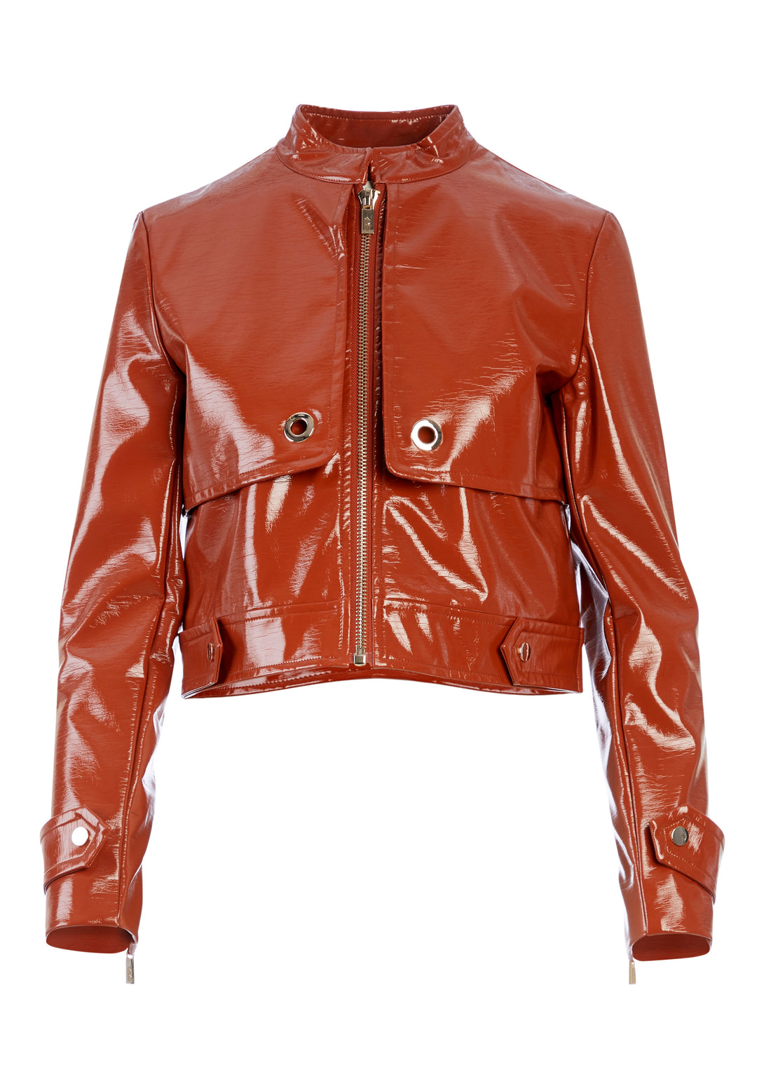 Jacket regular fit made in eco leather Fracomina F320WJ1010W20701-C47-05