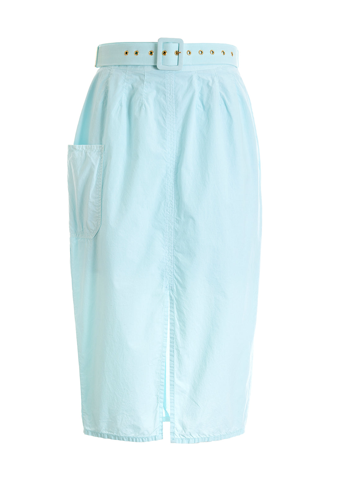Sheath skirt slim fit made in popeline fabric