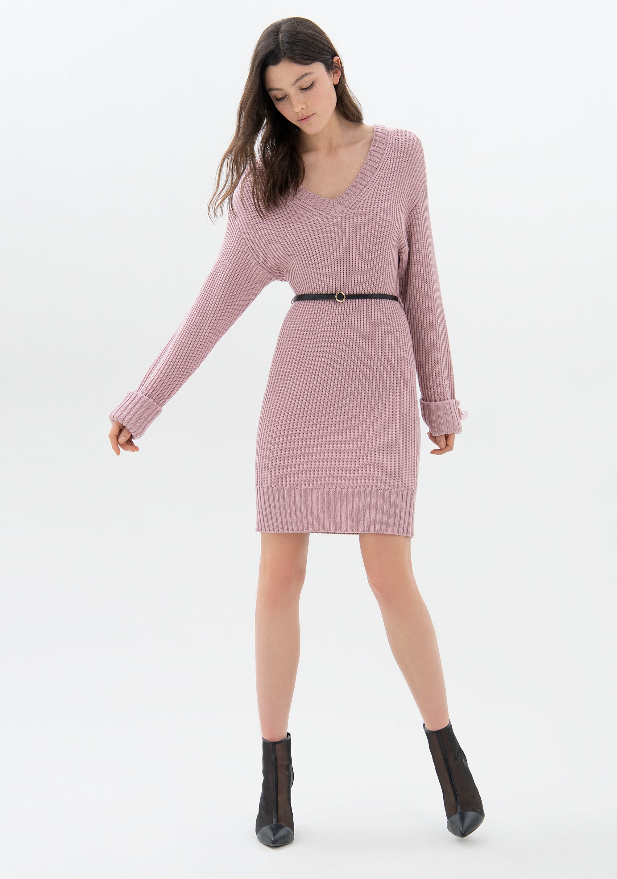 Knitted dress regular fit with wool Fracomina F321WD5007K45801-182